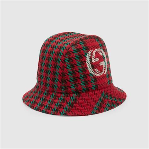 gucci jean bucket hat|Gucci bucket hat houndstooth.